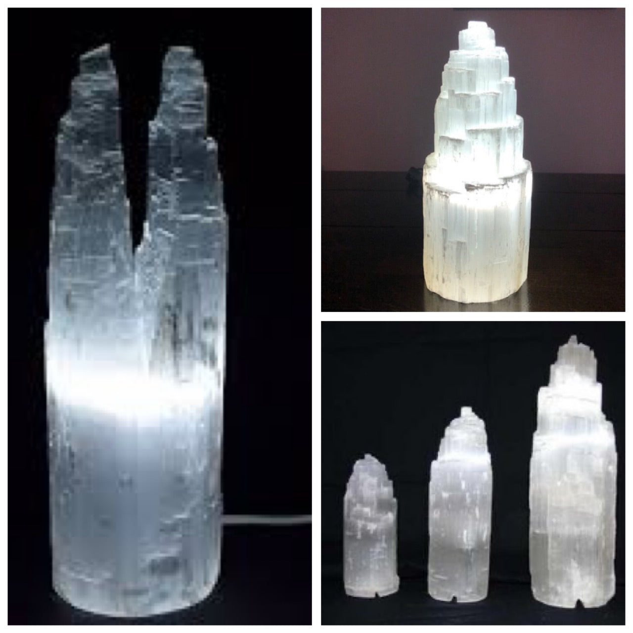 LAMPES EN SÉLÉNITE – Oasis de Cristal
