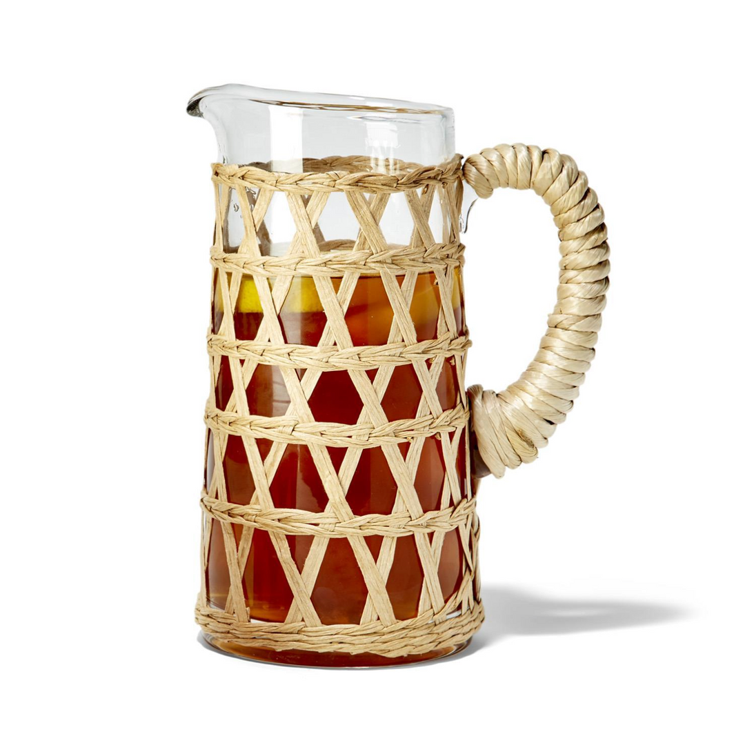 Island Chic Hand-Woven Lattice Short Drinking Glass at Twisted