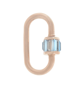 Total Medium Baguette Lock with Aquamarine - Gin and The Banker