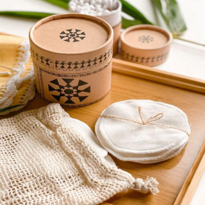 Bamboo Reusable Makeup Removing Wipes by OnEarth on Brown Living