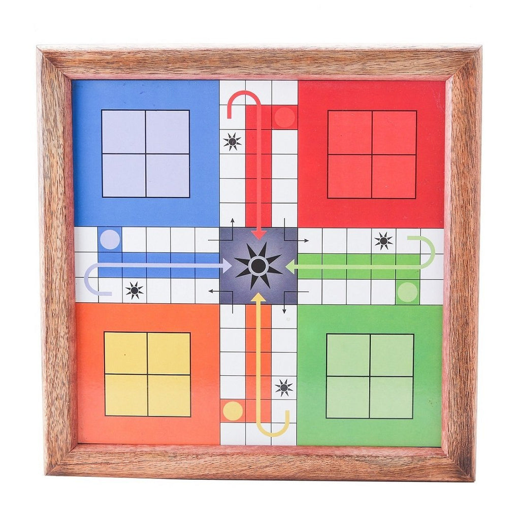 Buy Classic Handmade Wooden 2 in 1 Ludo Magnetic Snakes and ...