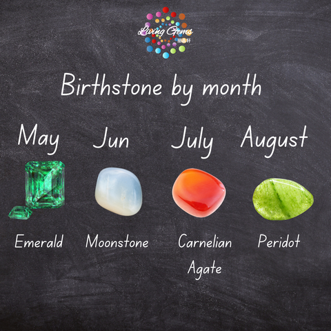 birthstone by month may jun july august 