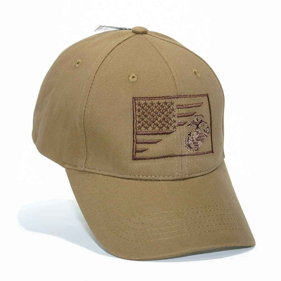 Marines Split Flag & EGA Coyote Brown Low Profile Cap – SPARTAN COVERS