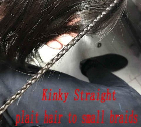 kinky straight braiding