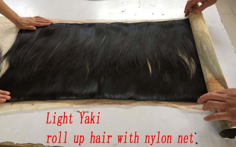 light yaki roll up hair pic