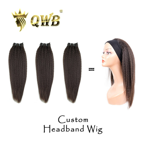 custom headband wig