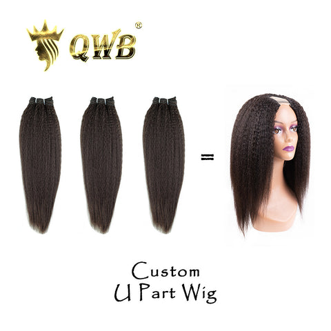 Custom u part wig