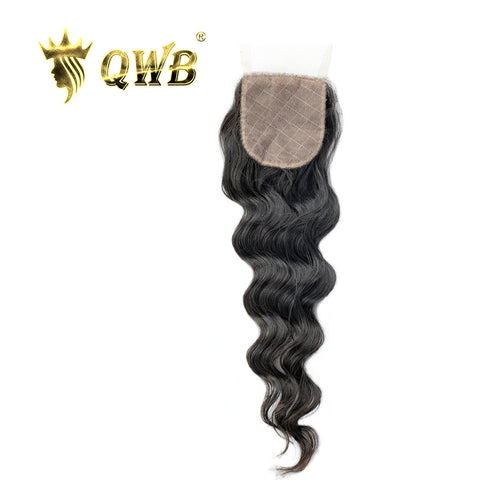 silk base closure loose wave