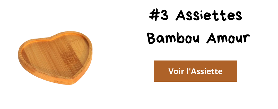 assiette bambou amour