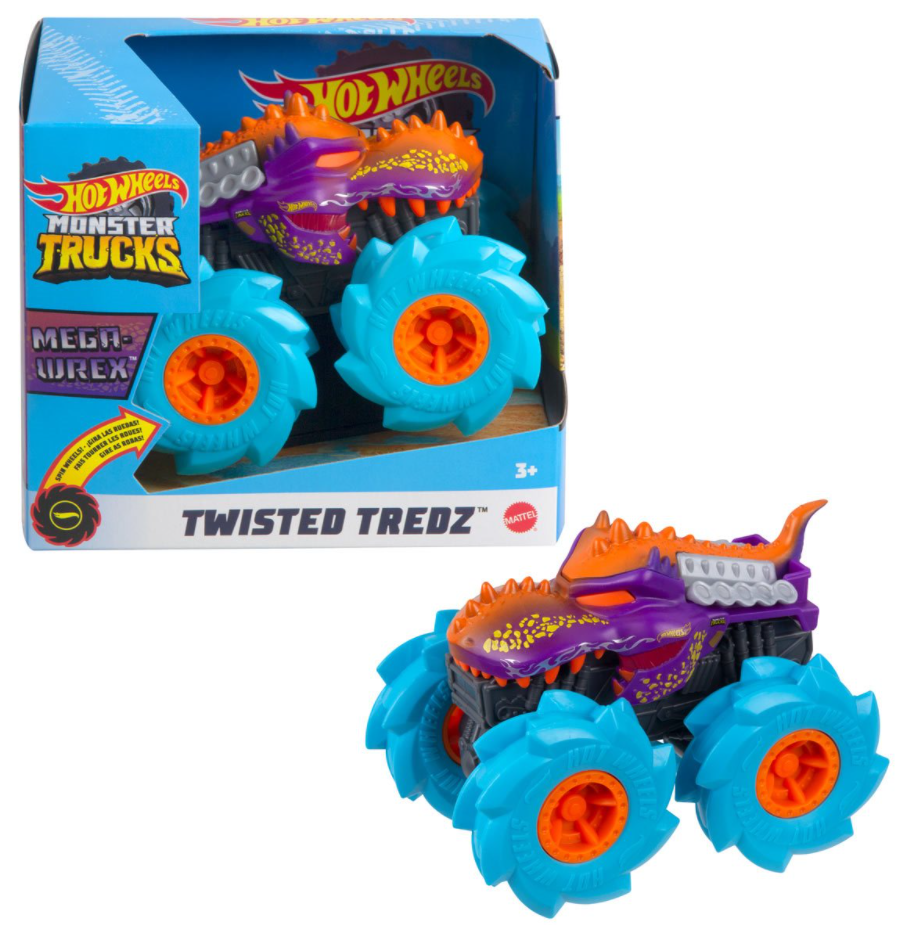 Hot Wheels - Monster Truck Twisted Tredz - Mega Wrex
