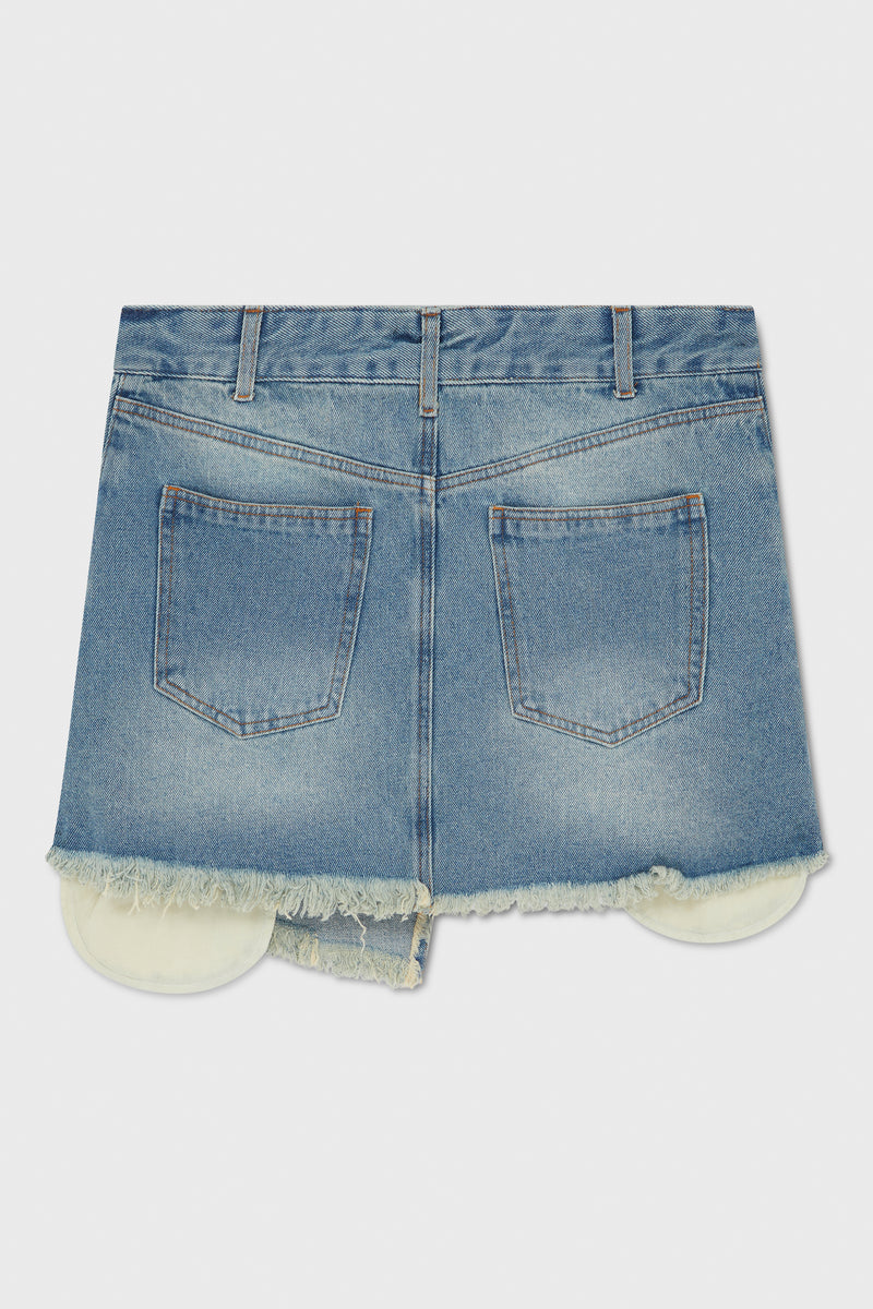 egonlab wrapped denim skirt ラップドデニムスカート