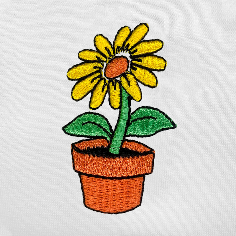 Flower Embroidered T-Shirt
