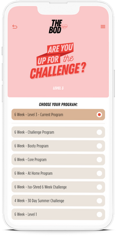 How To Change THE BOD Program In THE BOD App_Blog