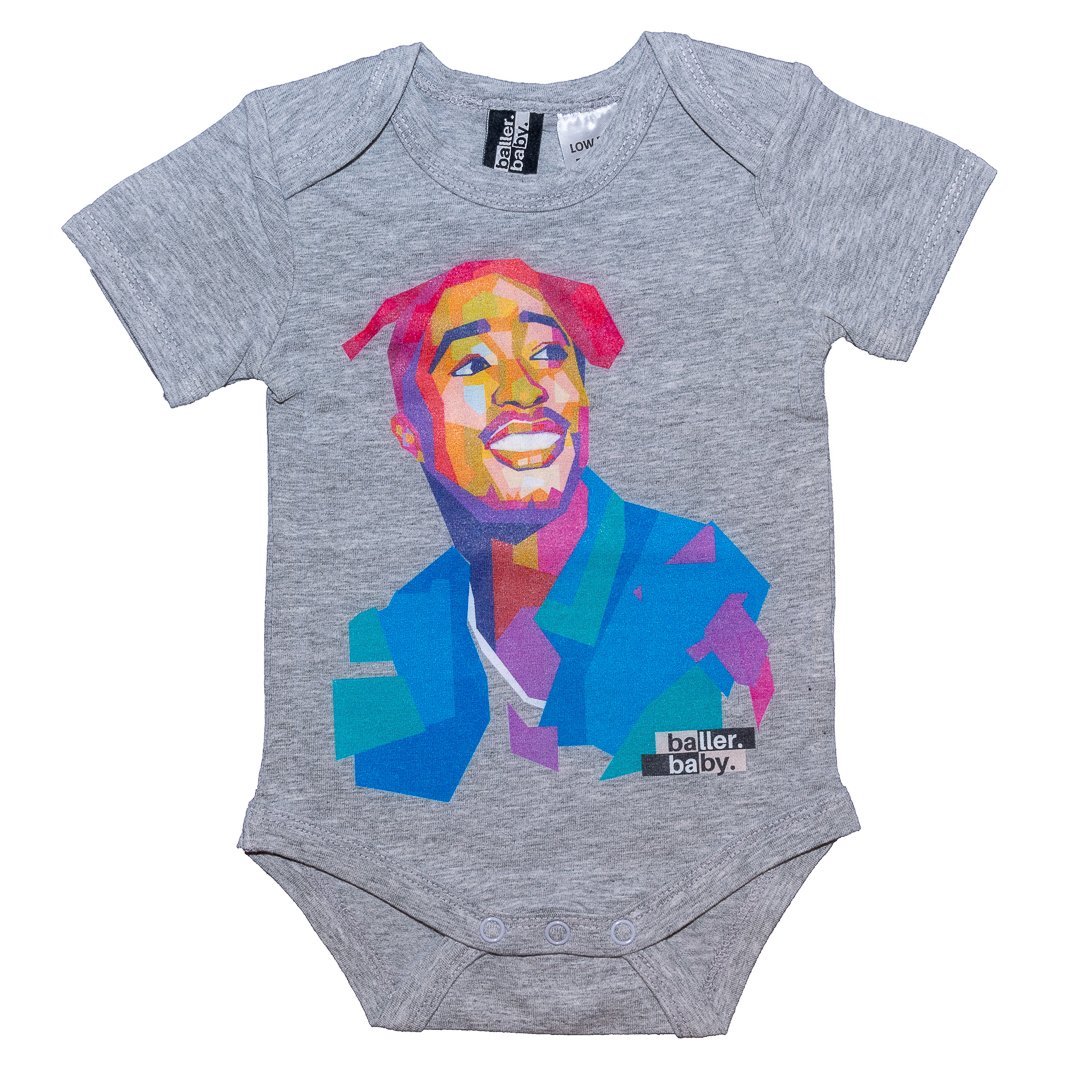 tupac baby onesie