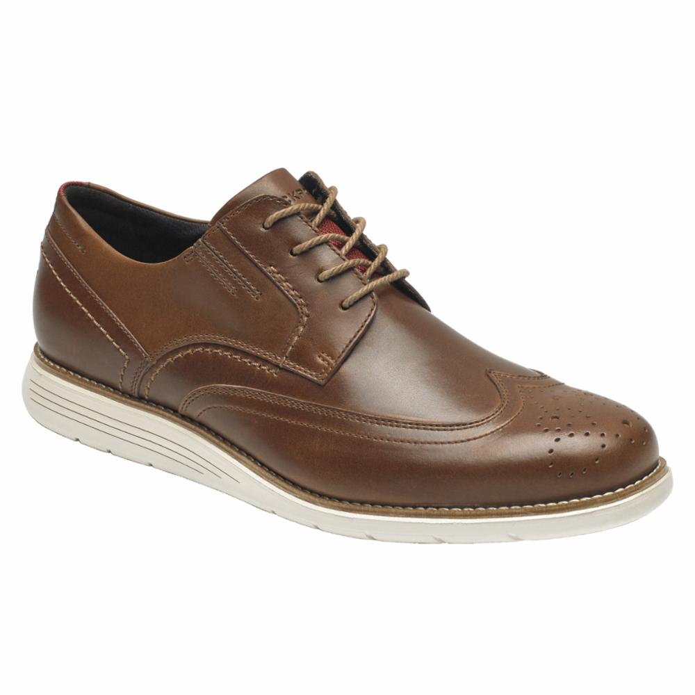 Rockport Men TOTAL MOTION SPORT DRESS WING TIP HAZELNUT – Rockport Canada