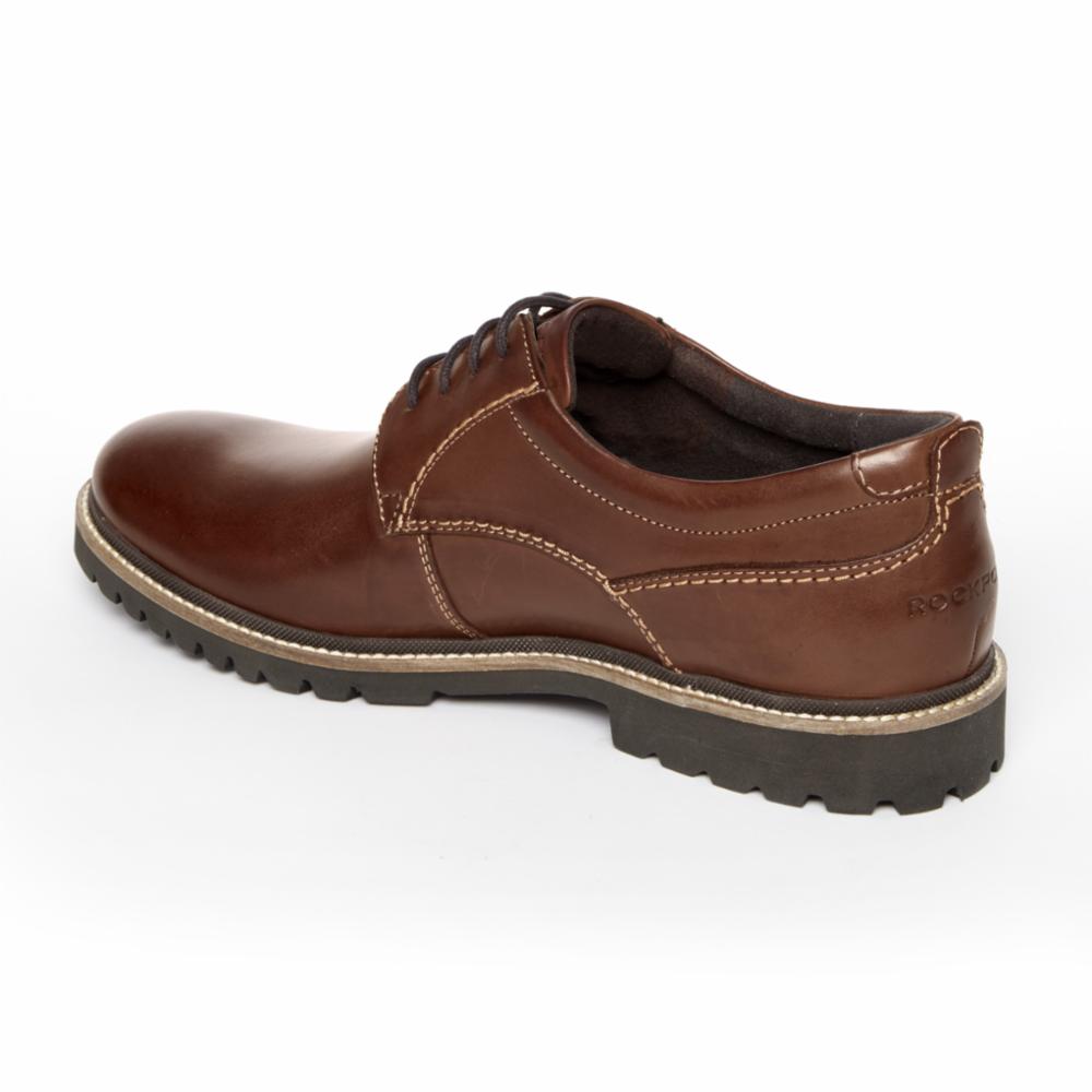 Rockport Men MARSHALL PT OXFORD DARK BROWN/LEATHER – Rockport Canada