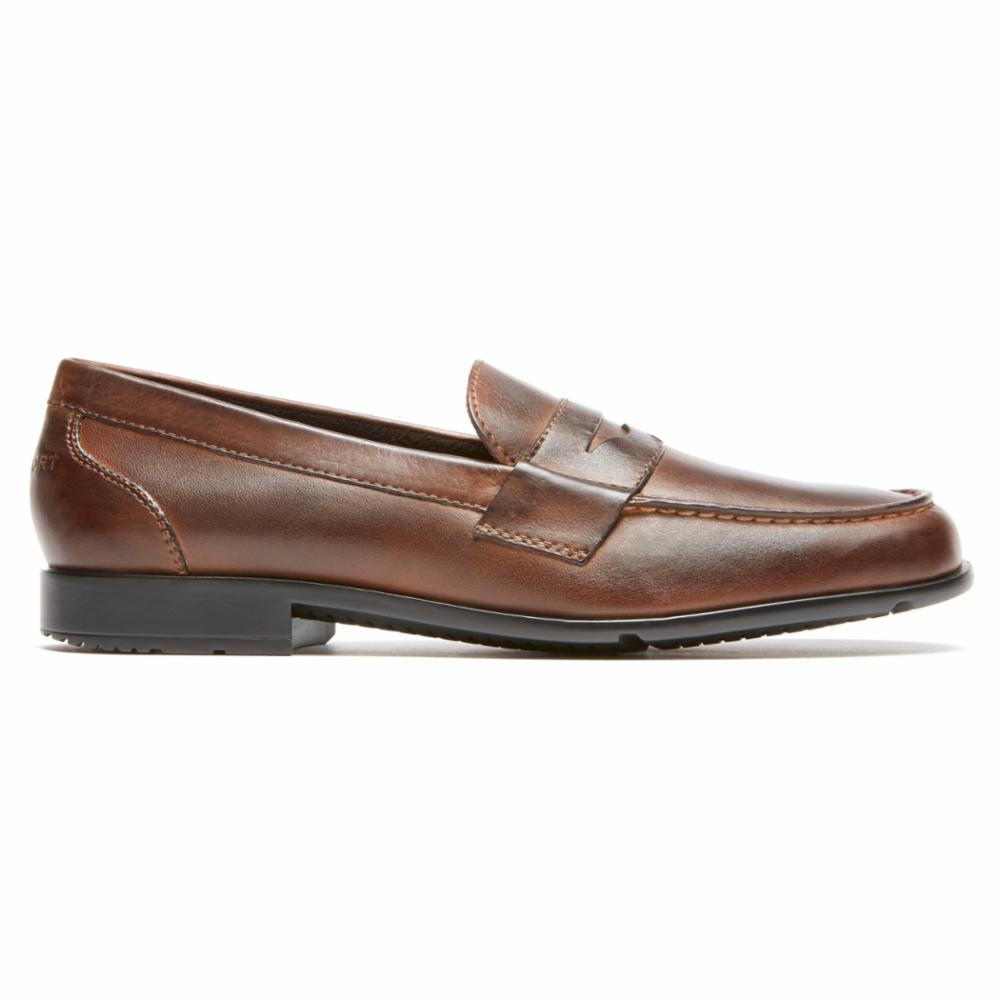 Rockport Men CLASSIC LOAFER LITE PENNY DARK BROWN – Rockport Canada