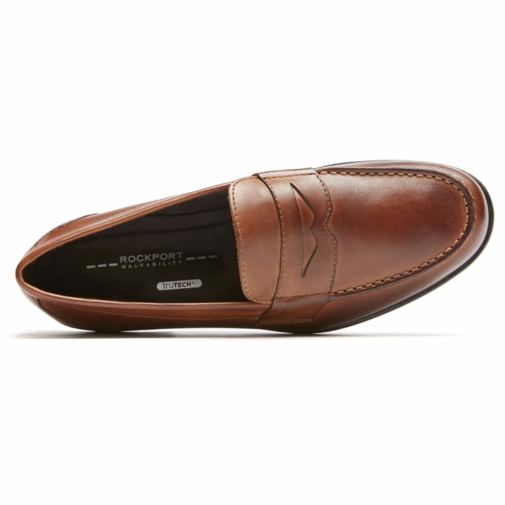 Rockport Men CLASSIC LOAFER LITE PENNY COGNAC – Rockport Canada