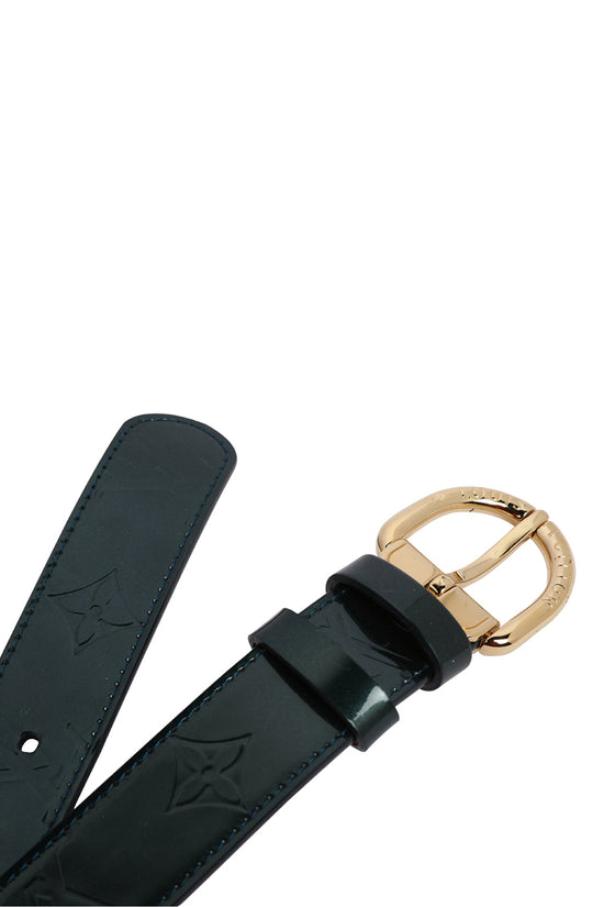 Louis Vuitton Patent Leather Monogram Empreinte Ladies Belt 80 cm