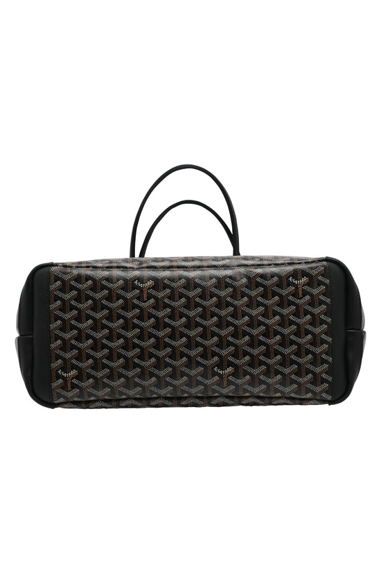 Goyard Artois MM Tote Black with Tan Trim, Comes With Dustbag