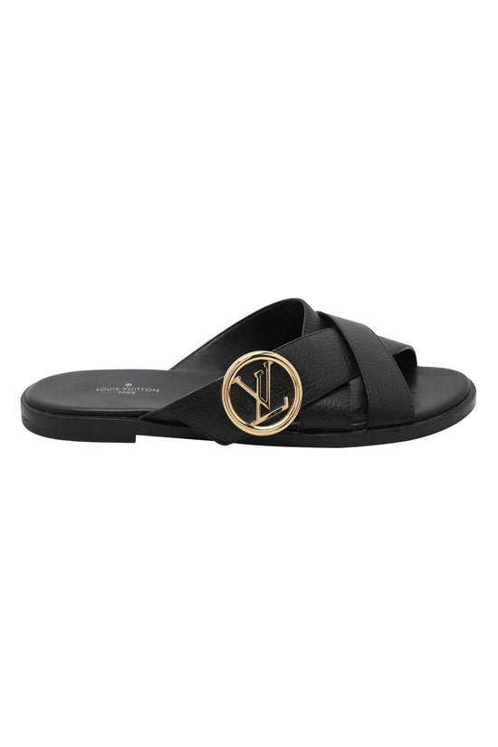 LV Pool Slides - Pre Order Black / UK 3 / EU 36