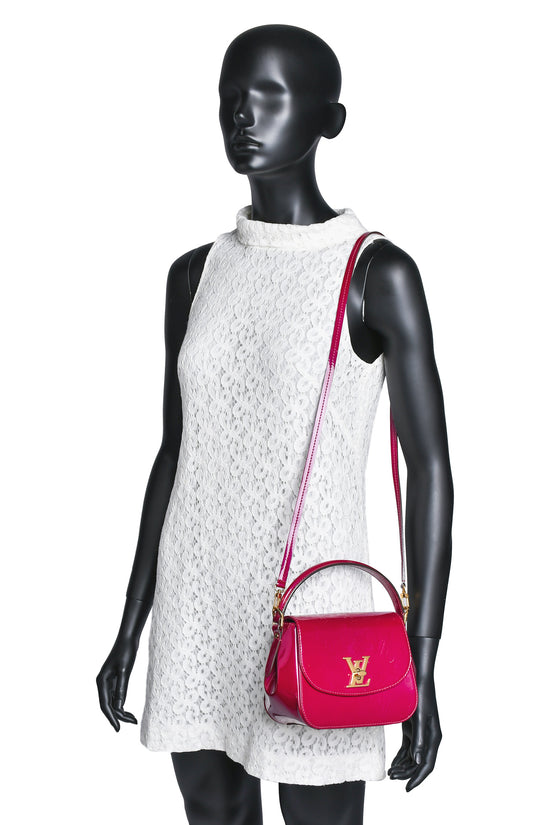Louis Vuitton Venice Monogram Vernis Leather Shoulder Bag Amarante