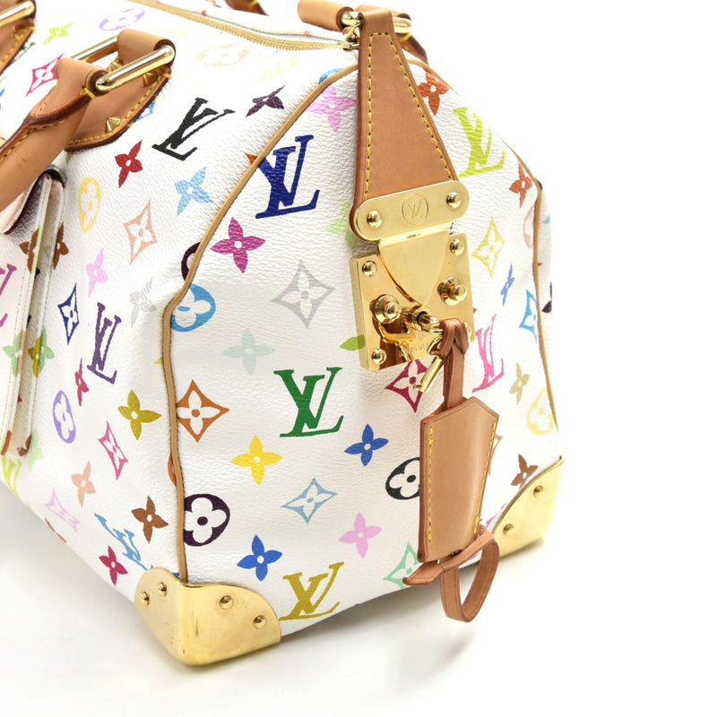 Preloved Authentic Louis Vuitton Speedy 30 White Multicolor Monogram Canvas City Handbag – The ...