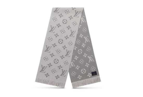 Louis Vuitton Brown Wool/Silk Logomania Scarf - Yoogi's Closet
