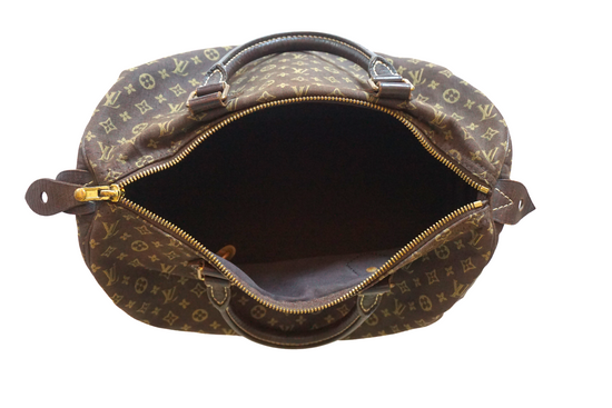 LOUIS VUITTON Mini Lin Speedy 30 Ebene – Pretty Things Hoarder