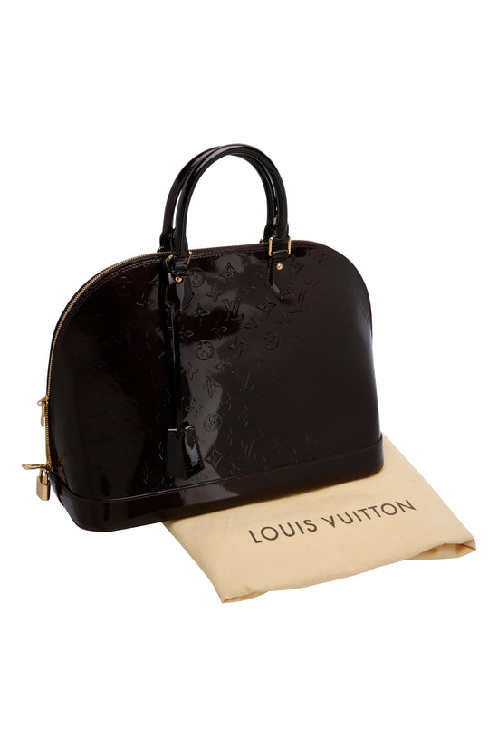 Louis Vuitton Amarante Monogram Vernis Alma GM XL