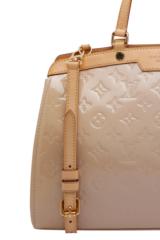 Louis Vuitton Yellow Monogram Vernis Leather Brea MM Bag.