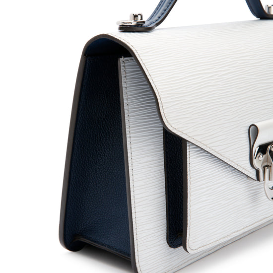 Louis Vuitton White Optique/Indigo/Coquelicot Epi Leather Neo Monceau Bag -  Yoogi's Closet