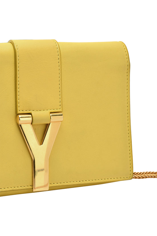 Mini Y Ligne Pochette Crossbody Bag Yellow