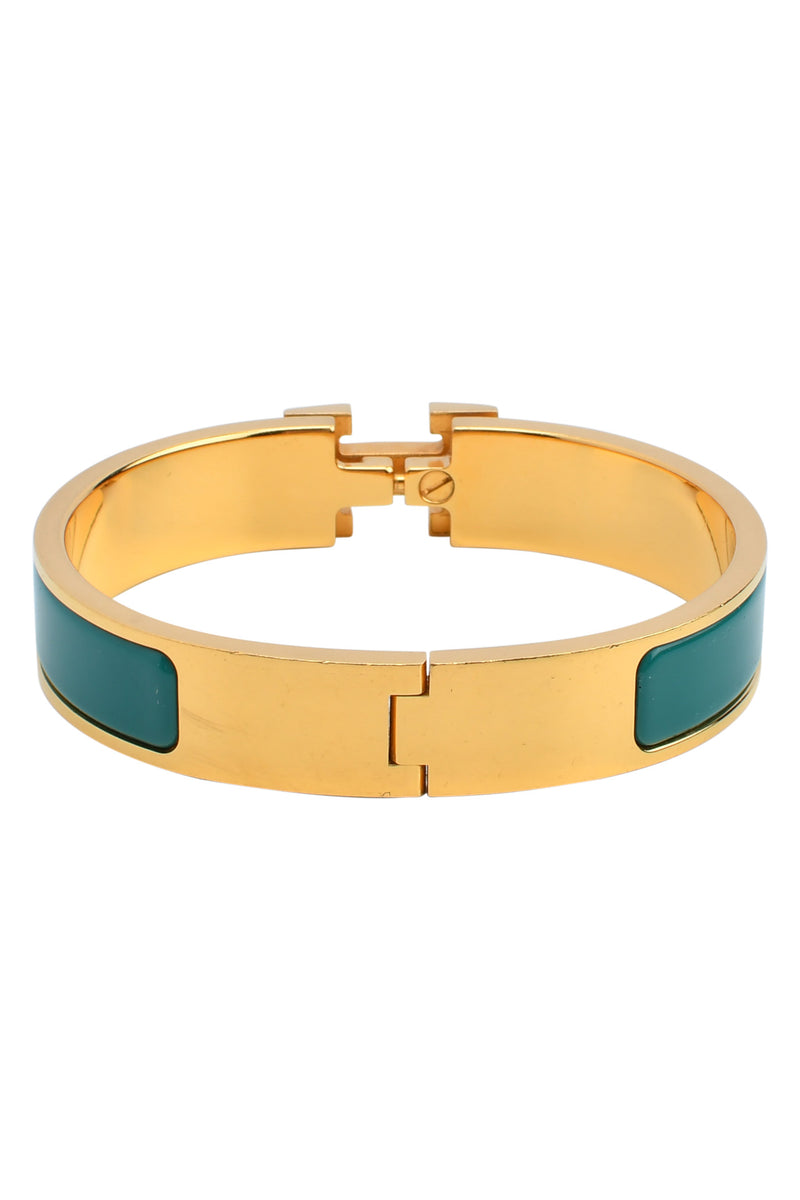 hermes clic h bracelet green