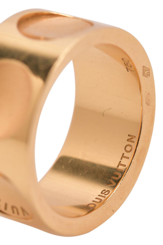 Louis Vuitton Empreinte Band Ring 18k Yellow Gold With Diamonds Auction