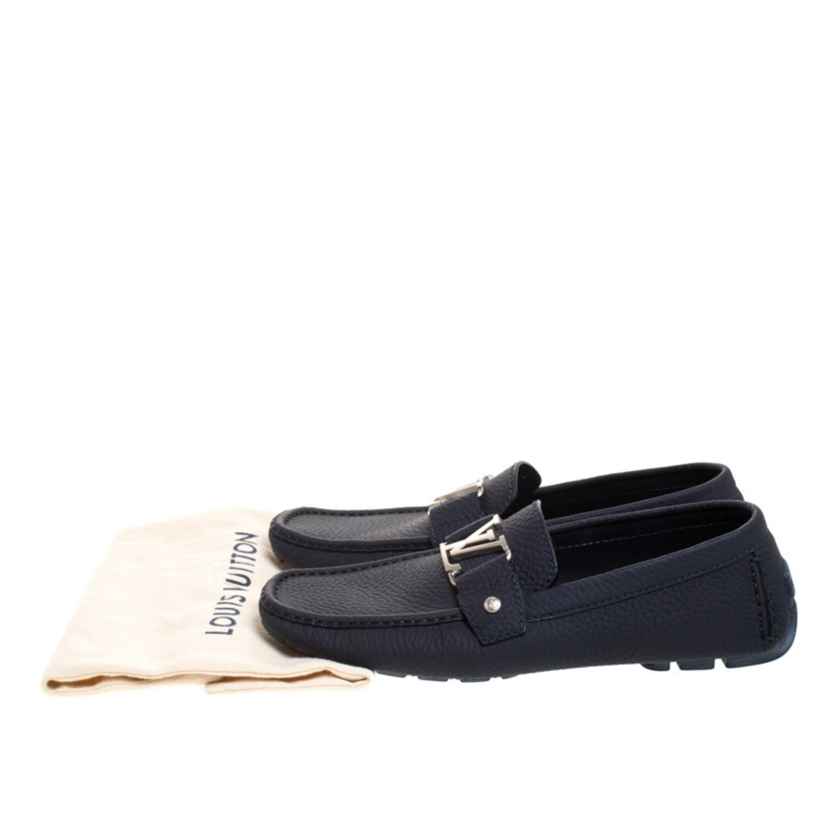 Louis Vuitton 1AANOE Monte Carlo Moccasin, Navy, 9