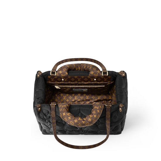 Louis Vuitton Onthego MM Black in Econyl Recycled Nylon with Gold-tone - US