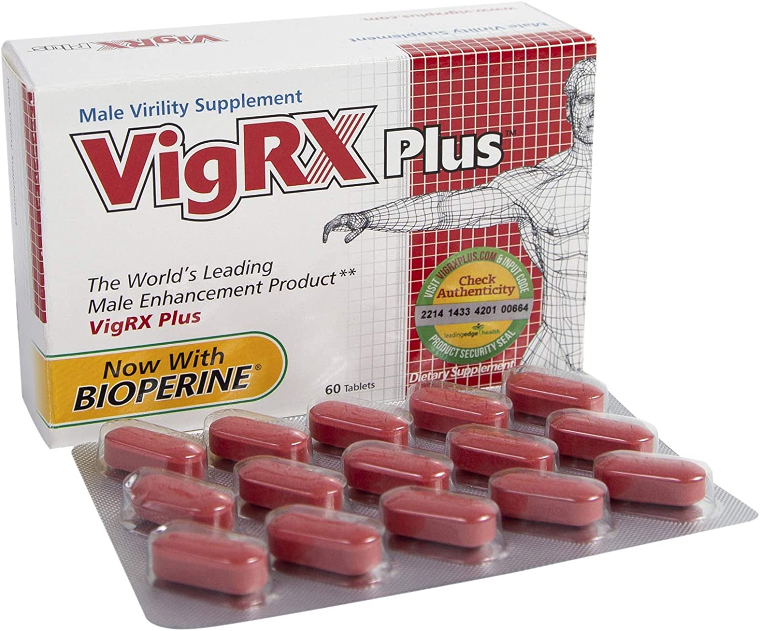 Vigrx Plus Male Virility Herbal Dietary Supplement Pill 60 Tablets Freeshipping Natural 3434