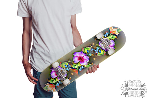 Dreamy Flowers #1.0.0 | Skateboard Artsy | Unique Wall Art