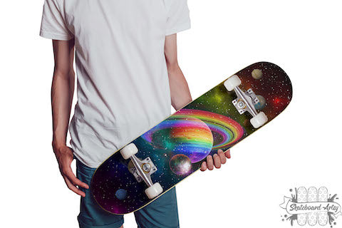 Cosmic Color #1.0.0 | Skateboard Artsy | Unique Wall Art