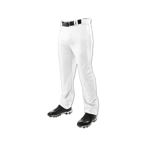 Champro Triple Crown Open Bottom Pinstripe Youth Baseball Pants - XS / White/Black