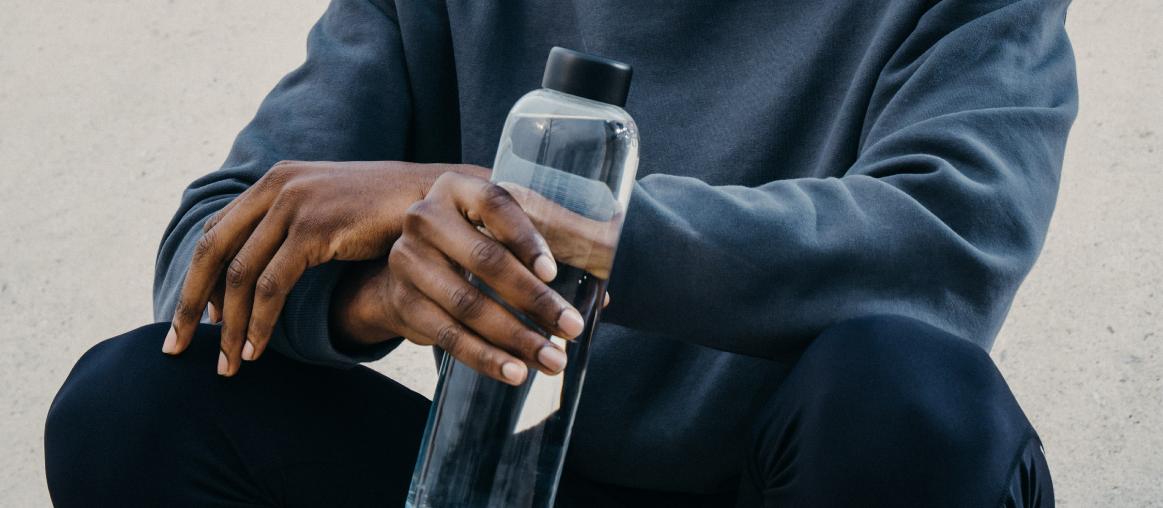 Clear Glass Water Bottle: Order now