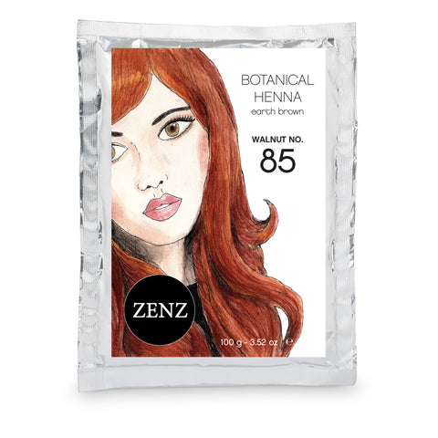 Botanical Henna Hair Colour Walnut no. 85 fra ZENZ Organic