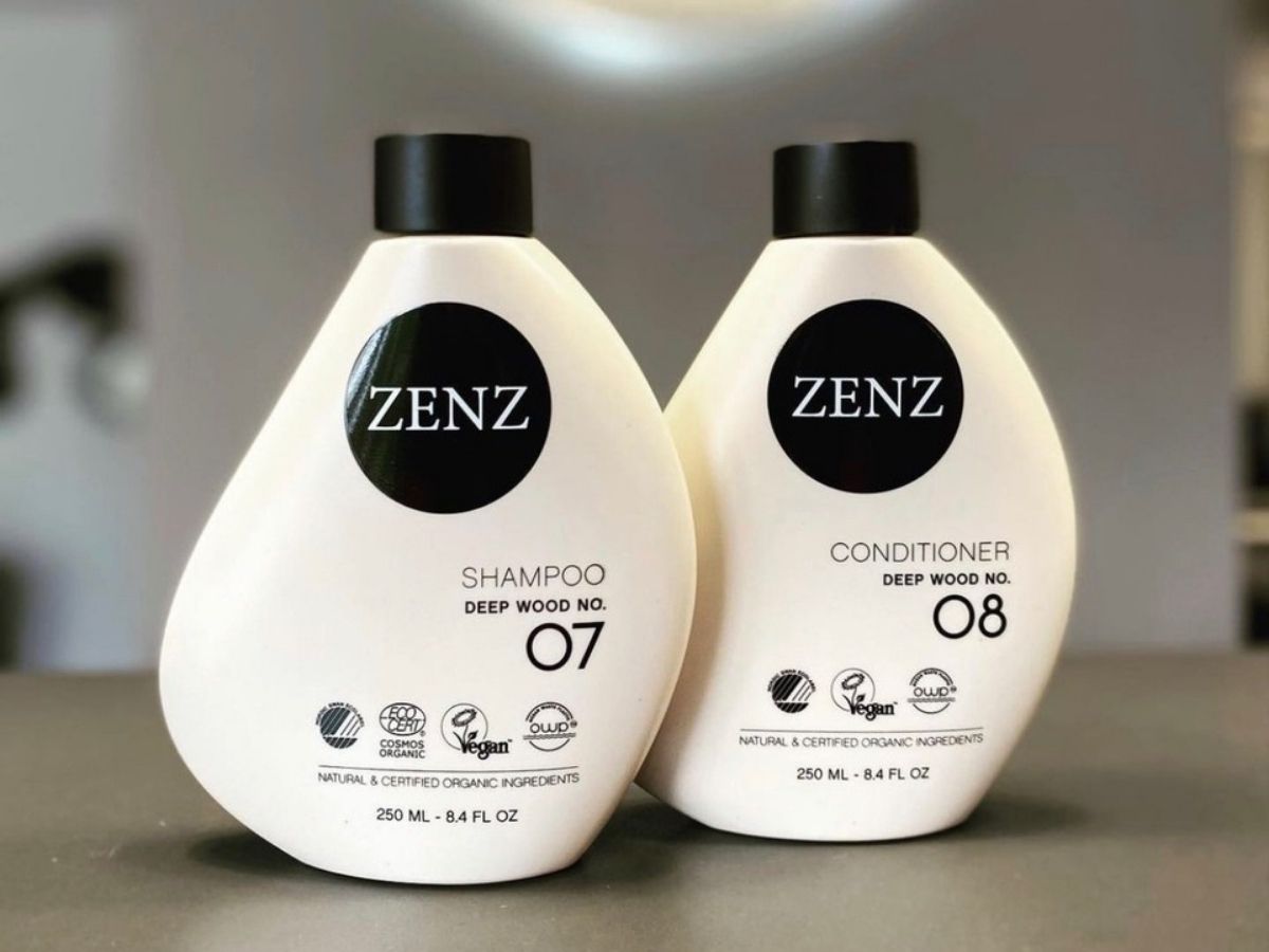 Shampoo og Conditioner Deep Wood fra ZENZ Organic