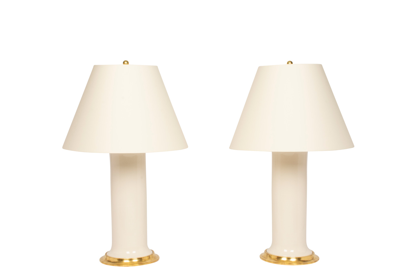 Patricia Large Lamp Pair in Blanc de Chine