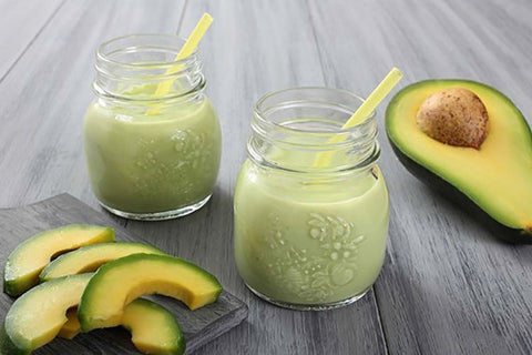 The Green Avocado Peach Smoothie