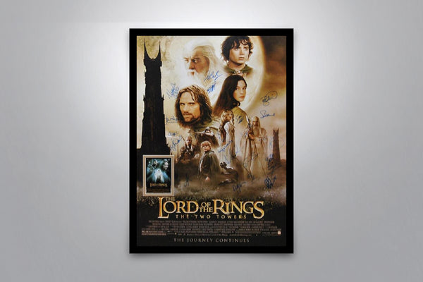 LORD OF THE RINGS: The Two Towers - Signed Poster + COA