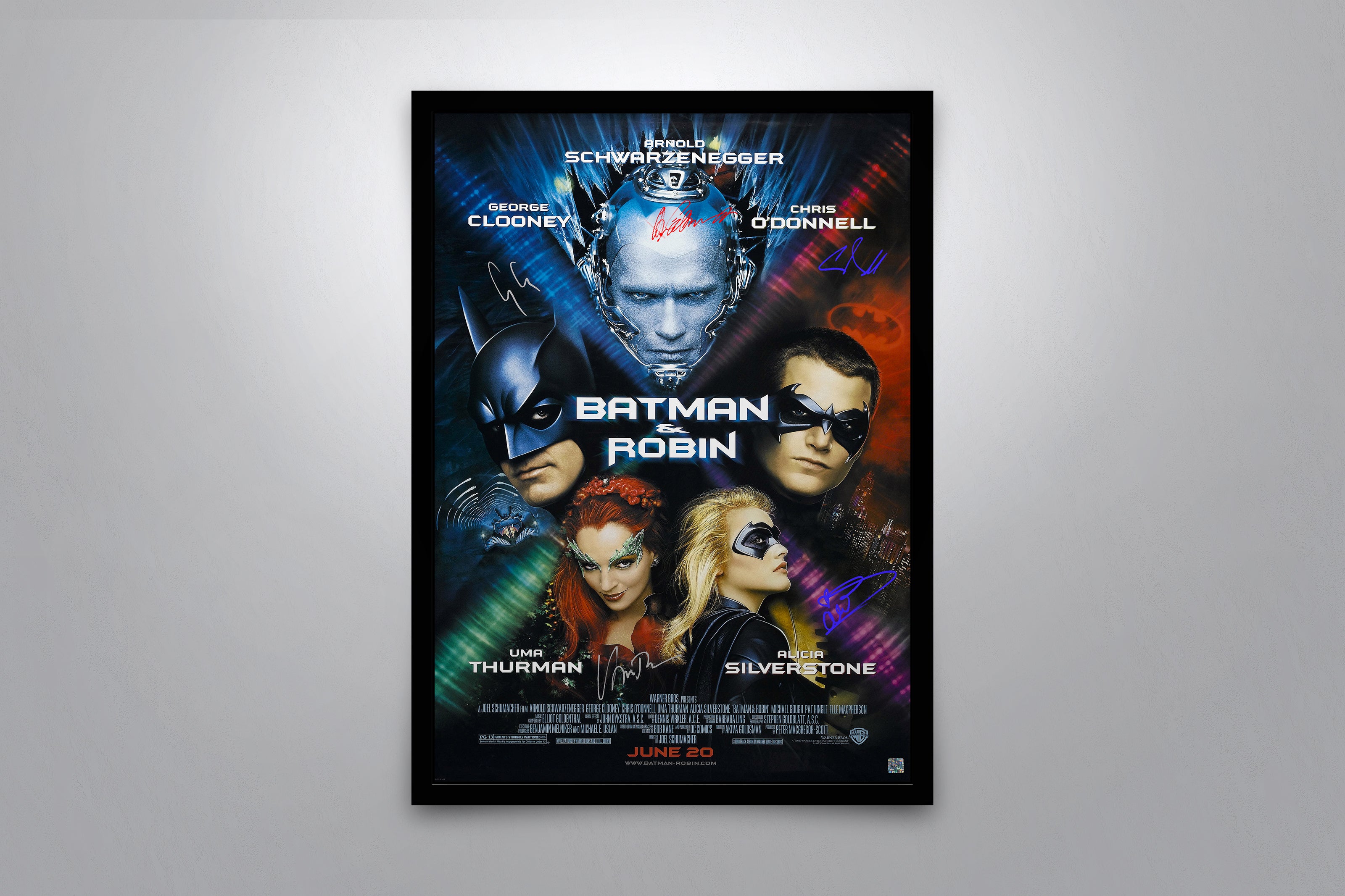 Batman & Robin - Signed Poster + COA – Poster Memorabilia