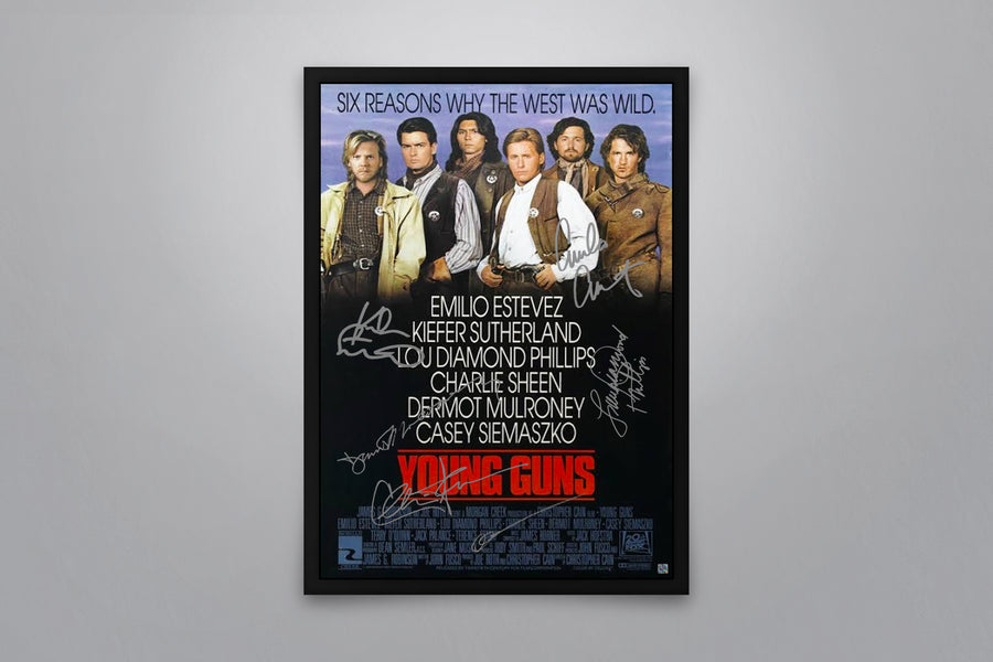 Young Guns Signed Poster Coa Poster Memorabilia
