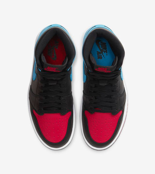 womens jordan 1 red and blue